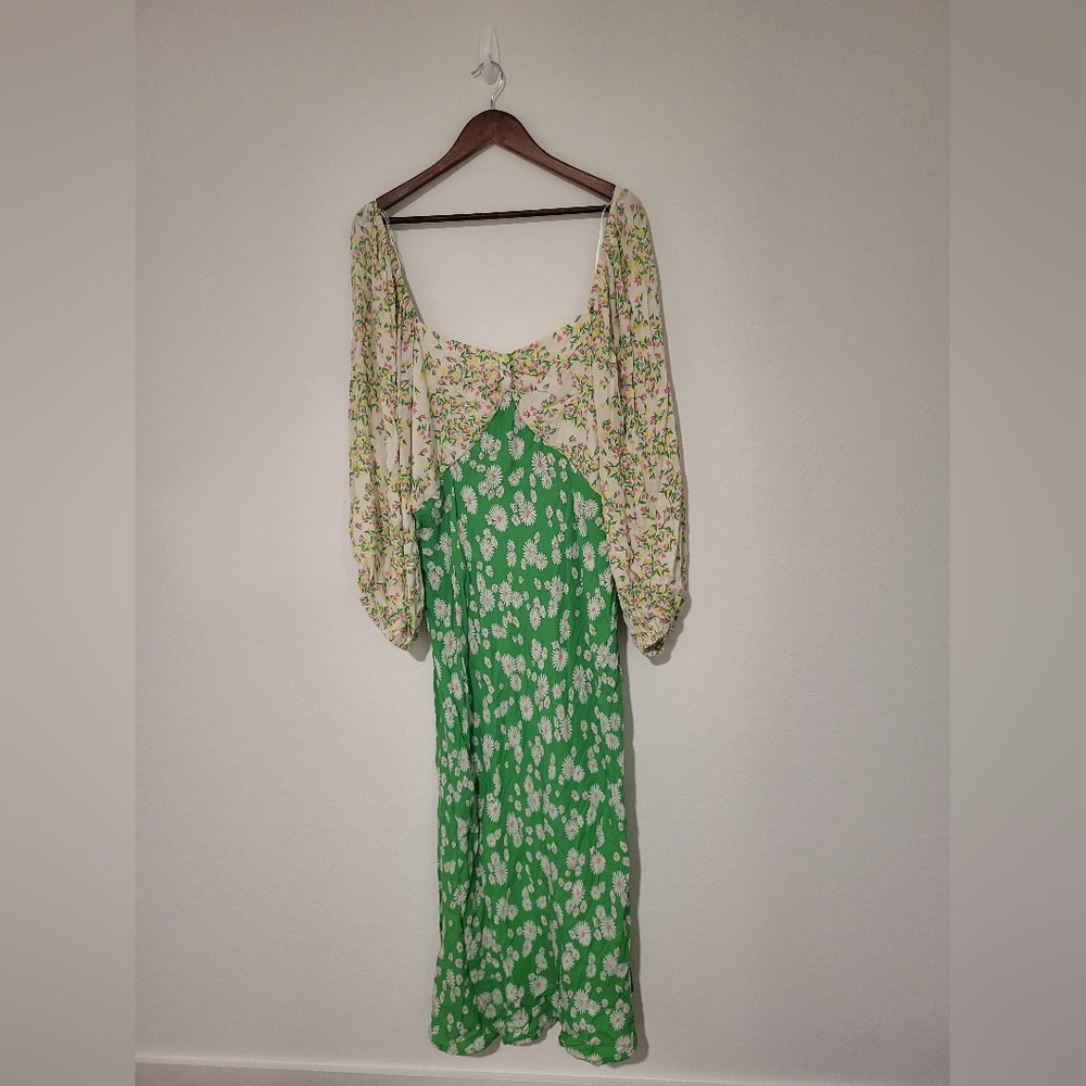 RIXO Target Daisy Long Sleeve Swing Dress Collab